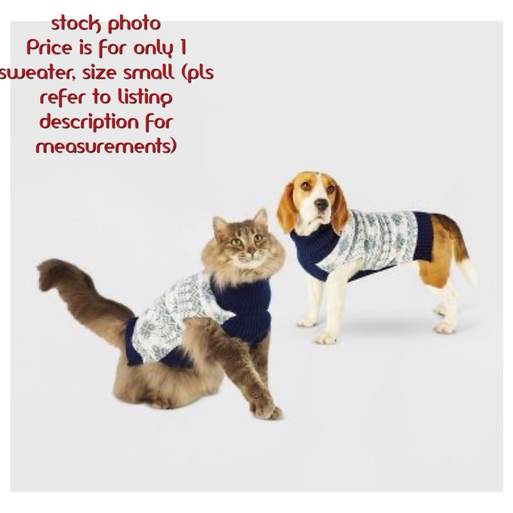 5x 👯‍♀️Host Pick⚡️Wondershop at Target Snowflake Cat/ Dog Sweater